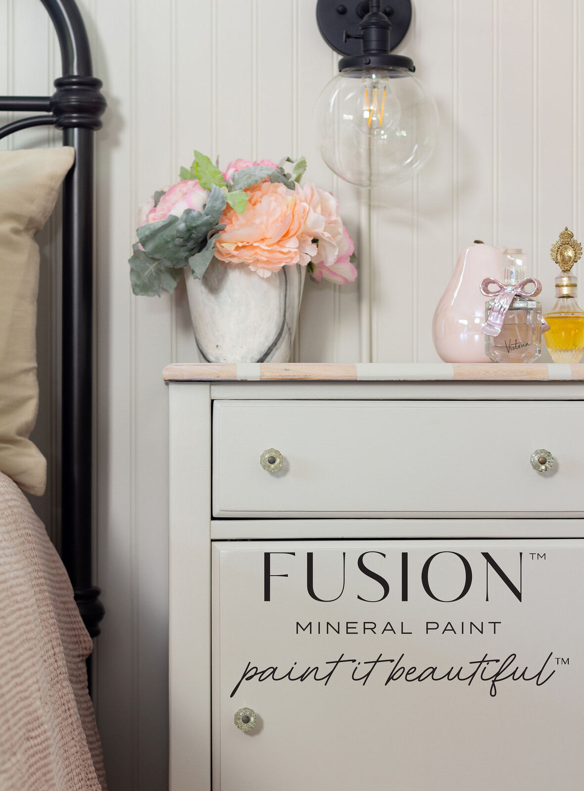 Fusion Mineral Paint Chateau 500ml Warm Neutral Grey for Cozy