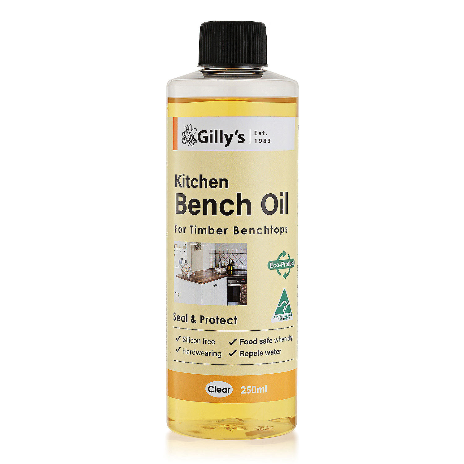 Gilly's Australia Kitchen Bench Oil 250ml Australian made