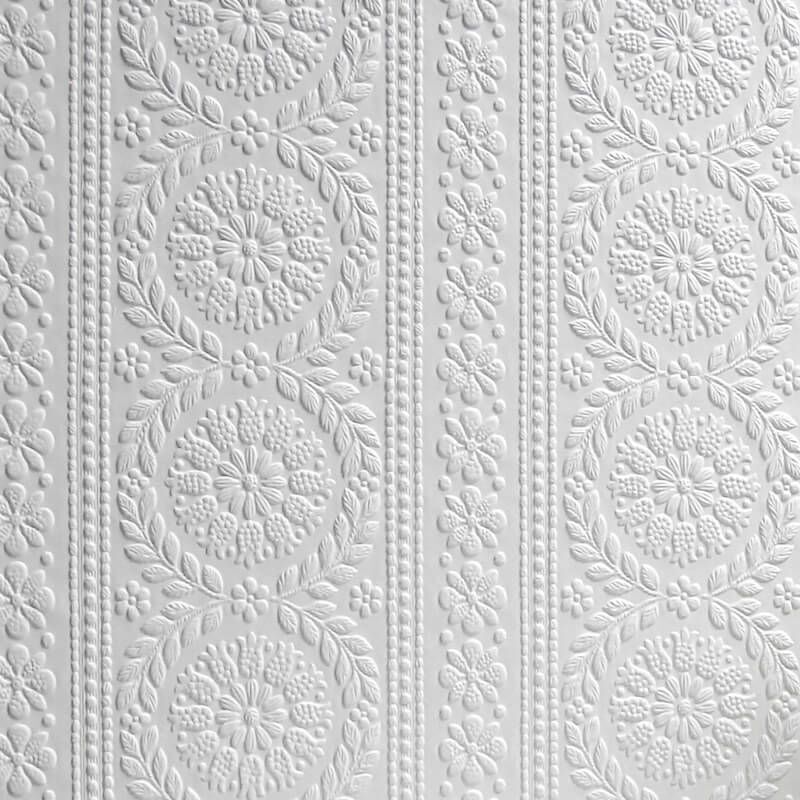 Paintable Textured Wallpaper x 1mt Townsend Stripe