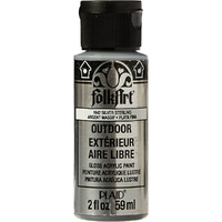 Plaid FolkArt Outdoor Metallics 2oz 59ml Sterling Silver 1642