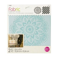 Plaid Fabric Creations Stencil Mandala 6" x 6"