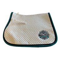 Moonyoonooka Pony Club - White Quilted Cotton Saddlecloth