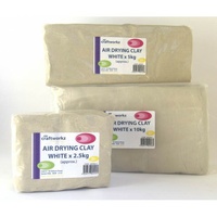 Craftworks Air Drying Clay - White [Colour: White] [Size: 2.5kg]