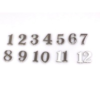 Arabic Clock Numbers - 5/8" Silver