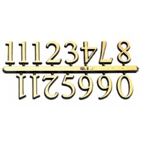 Arabic Clock Numbers - 5/8" Gold