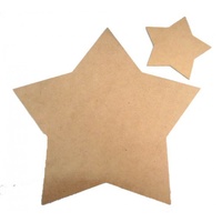 Star Plaque MDF cutout 30 x 30cm x 0.3cm