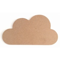 Cloud Plaque MDF cutout 22 x 12cm x 0.6 cm