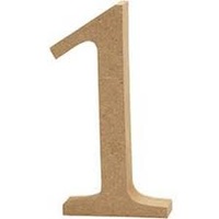 MDF Number - 1 - 17cm x 1.2cm