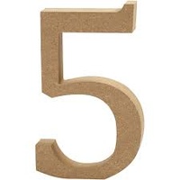 MDF Number - 5 - 17cm x 1.2cm