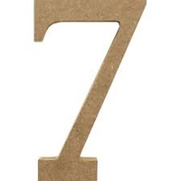 MDF Number - 7 - 17cm x 1.2cm