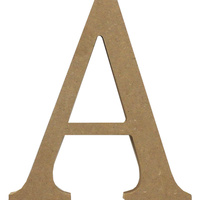 MDF Letter - A - 17cm x 1.2cm