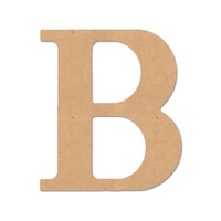 MDF Letter - B - 17cm x 1.2cm
