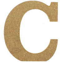 MDF Letter - C - 17cm x 1.2cm