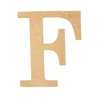 MDF Letter - F - 17cm x 1.2cm