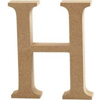MDF Letter - H - 17cm x 1.2cm