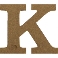 MDF Letter - K - 17cm x 1.2cm