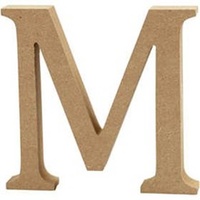 MDF Letter - M - 17cm x 1.2cm