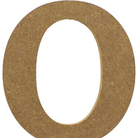 MDF Letter - O - 17cm x 1.2cm