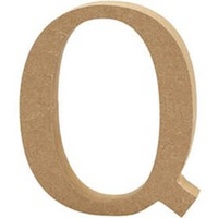 MDF Letter - Q - 17cm x 1.2cm