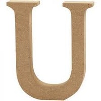 MDF Letter - U - 17cm x 1.2cm