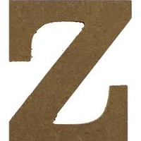 MDF Letter - Z - 17cm x.1.2cm