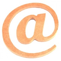 MDF signs - @ - 17cm x 1.2cm