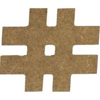 MDF signs - # Hastag - 17cm x 1.2cm