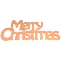 MDF Merry Christmas Sign 28cm x 13 x 0.3cm