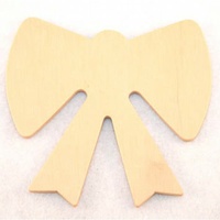Bow Wooden Cut Out 10cm x 1