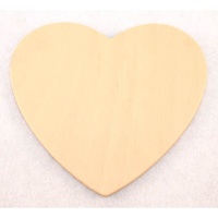 Heart Wood Cut Out 3.5cm x 12PCS