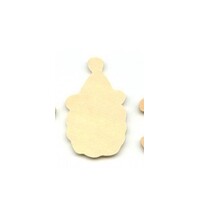 Santa Face Wood Cut Out 7cm x 12 pieces