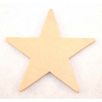 Star Wood Cut Out 15cm X 1