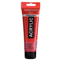 AMSTERDAM Transparent Red Medium 317 - 120ML Standard Series Acrylic