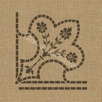 Gemini Creative Fleur De Lis Corner Stencil