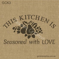 Gemini Creative Kitchen Sign Stencil 2 [Size: 40cm] GCK3-40