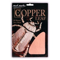 Mont Marte Genuine Copper Leaf 14x14cm 25 Sheet
