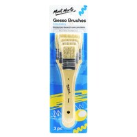 Mont Marte Gesso Brushes Sizes 2, 4, 6