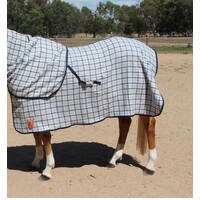 Wool Horse Rug - SPECIAL 5'6 Blue Collar Check