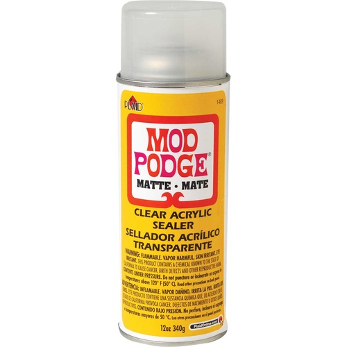 Mod Podge Clear Acrylic Sealer Spray Matte 12 oz 340gms 1469 Large